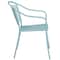 Flash Furniture Sky Blue Steel Patio Arm Chair with Round Back CO-3-SKY-GG - alternate 9