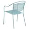 Flash Furniture Sky Blue Steel Patio Arm Chair with Round Back CO-3-SKY-GG - alternate 3