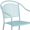 Flash Furniture Sky Blue Steel Patio Arm Chair with Round Back CO-3-SKY-GG - alternate 6
