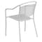Flash Furniture White Steel Patio Arm Chair with Round Back CO-3-WH-GG - alternate 8