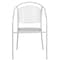 Flash Furniture White Steel Patio Arm Chair with Round Back CO-3-WH-GG - alternate 10
