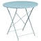 Flash Furniture 30" Round Sky Blue Steel Folding Patio Table CO-4-SKY-GG - alternate 2
