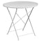 Flash Furniture 30" Round White Steel Folding Patio Table CO-4-WH-GG - alternate 5