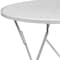 Flash Furniture 30" Round White Steel Folding Patio Table CO-4-WH-GG - alternate 9