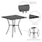 Flash Furniture Oia Commercial Grade 28" Square Black Indoor-Outdoor Steel Patio Table CO-5-BK-GG - alternate 2
