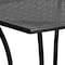 Flash Furniture Oia Commercial Grade 28" Square Black Indoor-Outdoor Steel Patio Table CO-5-BK-GG - alternate 7