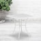Flash Furniture 28" Square White Steel Patio Table - Event Table CO-5-WH-GG - alternate 2
