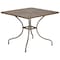 Flash Furniture 35.5" Square Gold Steel Patio Table-Umbrella Hole CO-6-GD-GG - alternate 4