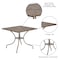 Flash Furniture 35.5" Square Gold Steel Patio Table-Umbrella Hole CO-6-GD-GG - alternate 6