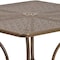 Flash Furniture 35.5" Square Gold Steel Patio Table-Umbrella Hole CO-6-GD-GG - alternate 5