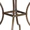 Flash Furniture 35.5" Square Gold Steel Patio Table-Umbrella Hole CO-6-GD-GG - alternate 8