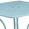 Flash Furniture 35.5" SQ Sky Blue Steel Patio Table-Umbrella Hole CO-6-SKY-GG - alternate 4