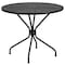 Flash Furniture 35.25" Round Black Steel Patio Table-Umbrella Hole CO-7-BK-GG - alternate 3