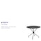 Flash Furniture 35.25" Round Black Steel Patio Table-Umbrella Hole CO-7-BK-GG - alternate 6