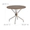 Flash Furniture 35.25" Round Gold Steel Patio Table-Umbrella Hole CO-7-GD-GG - alternate 6