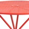 Flash Furniture 35.25" Round Coral Steel Patio Table-Umbrella Hole CO-7-RED-GG - alternate 2