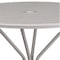 Flash Furniture 35.25" RD Lt Gray Steel Patio Table-Umbrella Hole CO-7-SIL-GG - alternate 4