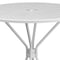 Flash Furniture 35.25" Round White Steel Patio Table-Umbrella Hole CO-7-WH-GG - alternate 3