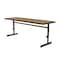Correll Rectangle Econoline Adjustable Height Computer Desk and Training Table, 24" W, 60" L, 21" to 29" H CSA2460-06 - alternate 3