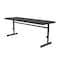 Correll Rectangle Econoline Adjustable Height Computer Desk and Training Table, 24" W, 60" L, 21" to 29" H CSA2460-07 - alternate 4