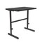 Correll Workstation Desk Standing Height Workstation, 36" D X 34" to 42" H, 24" W X Black Granite CST2436-07 - alternate 5