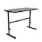 Correll Workstation Desk Standing Height Workstation, 36" D X 34" to 42" H, 24" W X Gray Granite CST2436-15 - alternate 3