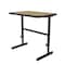 Correll Workstation Desk Standing Height Workstation, 36" D X 34" to 42" H, 24" W X Fusion Maple CST2436-16 - alternate 3