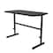 Correll Workstation Desk Standing Height Workstation, 48" D X 34" to 42" H, 24" W X Black Granite CST2448-07 - alternate 3