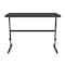Correll Workstation Desk Standing Height Workstation, 48" D X 34" to 42" H, 24" W X Black Granite CST2448-07 - alternate 2