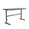 Correll Workstation Desk Standing Height Workstation, 48" D X 34" to 42" H, 24" W X Gray Granite CST2448-15 - alternate 2