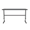 Correll Workstation Desk Standing Height Workstation, 48" D X 34" to 42" H, 24" W X Gray Granite CST2448-15 - alternate 5