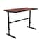 Correll Workstation Desk Standing Height Workstation, 48" D X 34" to 42" H, 24" W X Cherry CST2448-21 - alternate 5
