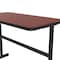 Correll Workstation Desk Standing Height Workstation, 48" D X 34" to 42" H, 24" W X Cherry CST2448-21 - alternate 3