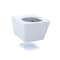 Toto Sp Square Shape, Wall Hung, Bowl Cotton, 1.28/0.9 gpf, Wall Mount, Square, Cotton CT449CFG#01 - alternate 7