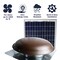 Maxx Air 433 CFM Solar Powered Roof Mount Power Attic Ventilator with Panel in Brown CXSOLRFBRNUPS - alternate 3