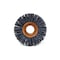 Brush Research CY112120SC Abrasive Nylon Copper Center Wheel, 1.5" Dia., 120SC, .375" Arbor Hole, .375" Trim CY112120SC - alternate 2