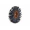 Brush Research CY1180SC Abrasive Nylon Copper Center Wheel, 1" Dia., 180SC, .375" Arbor Hole, .125" Trim CY1180SC - alternate 2