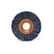 Brush Research CY1320SCB Abrasive Nylon Copper Center Wheel, 1" Dia., 320SC, .375" Arbor Hole, .125" Trim CY1320SCB - alternate 3