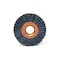 Brush Research CY1500SC Abrasive Nylon Copper Center Wheel, 1" Dia., 500SC, .375" Arbor Hole, .125" Trim CY1500SC - alternate 2