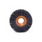 Brush Research CY2120SC Abrasive Nylon Copper Center Wheel, 2" Dia., 120SC, .500" Arbor Hole, .500" Trim CY2120SC - alternate 2
