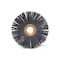 Brush Research CY4120SCF Abrasive Nylon Copper Center Wheel, 4" Dia., 120SC, .625" Arbor Hole, 1.437" Trim CY4120SCF - alternate 2