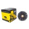 Brush Research CY3180SC Abrasive Nylon Copper Center Wheel, 3" Dia., 180SC, .500" Arbor Hole, 1.000" Trim CY3180SC - alternate 1