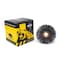 Brush Research CY480SCF Abrasive Nylon Copper Center Wheel, 4" Dia., 80SC, .625" Arbor Hole, 1.437" Trim CY480SCF - alternate 1