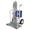 Vestil Galvanized Welding Cylinder Torch Cart Foam-Filled Wheel 500 lb CYL-2-FF-G - alternate 3