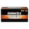 Duracell Coppertop 9V Alkaline Battery, 9V DC, PK12 MN1604BKD - alternate 1