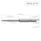 Vessel Precision Bit Halfmoon-Shank 4mm, PK10 D71T644 - alternate 3