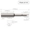 Vessel Precision Bit Halfmoon-Shank 4mm, PK10 D72AF444 - alternate 3