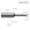 Vessel Precision Bit Halfmoon-Shank 4mm, PK10 D72AF5544 - alternate 3
