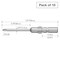 Vessel Precision Bit Wing-Shank 4mm, +00x, PK10 D73P00172040 - alternate 3