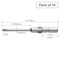 Vessel Precision Bit Wing-Shank 4mm, +0x2, PK10 D73P022040 - alternate 2